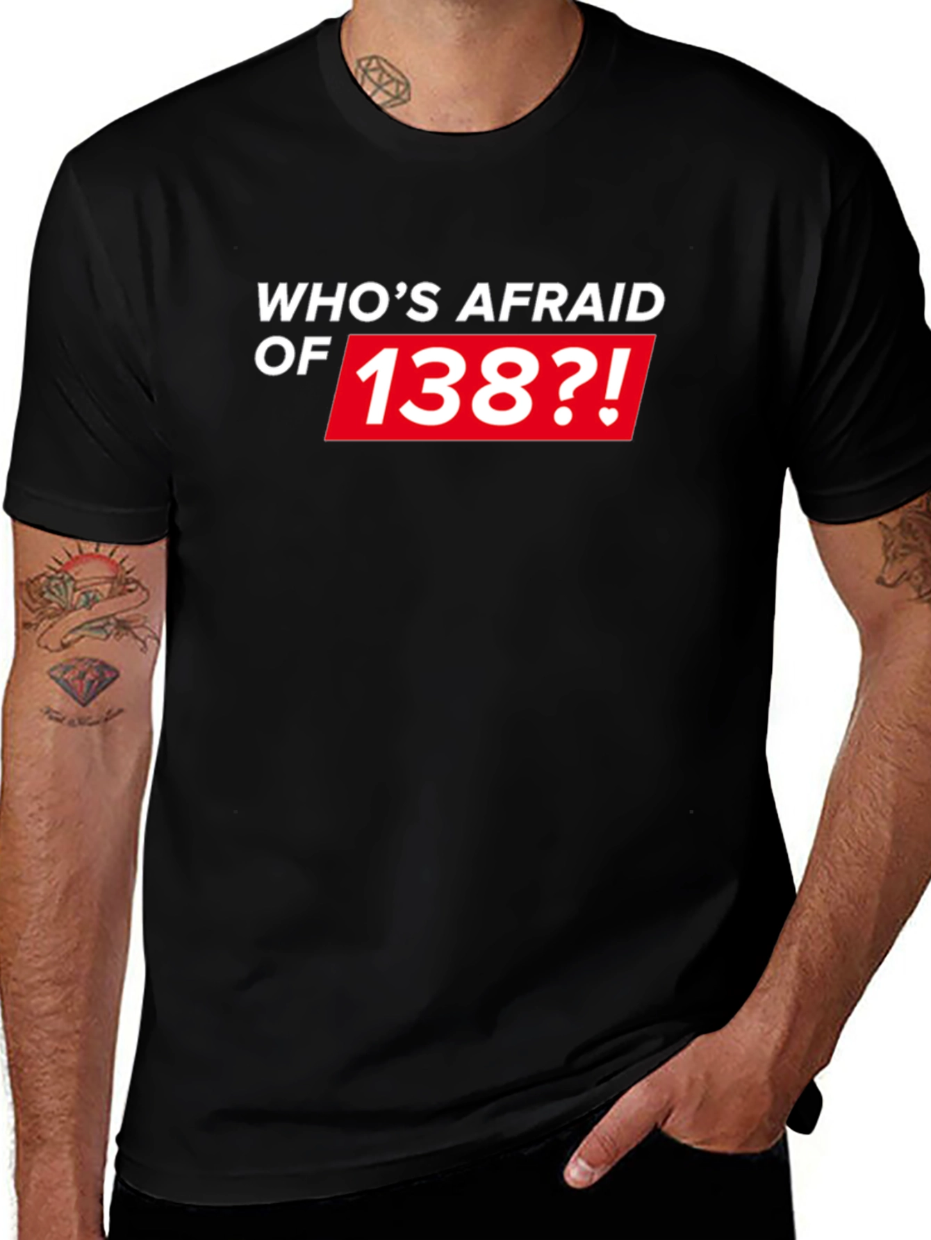 Whos Afraid of 138?! Black T-Shirt