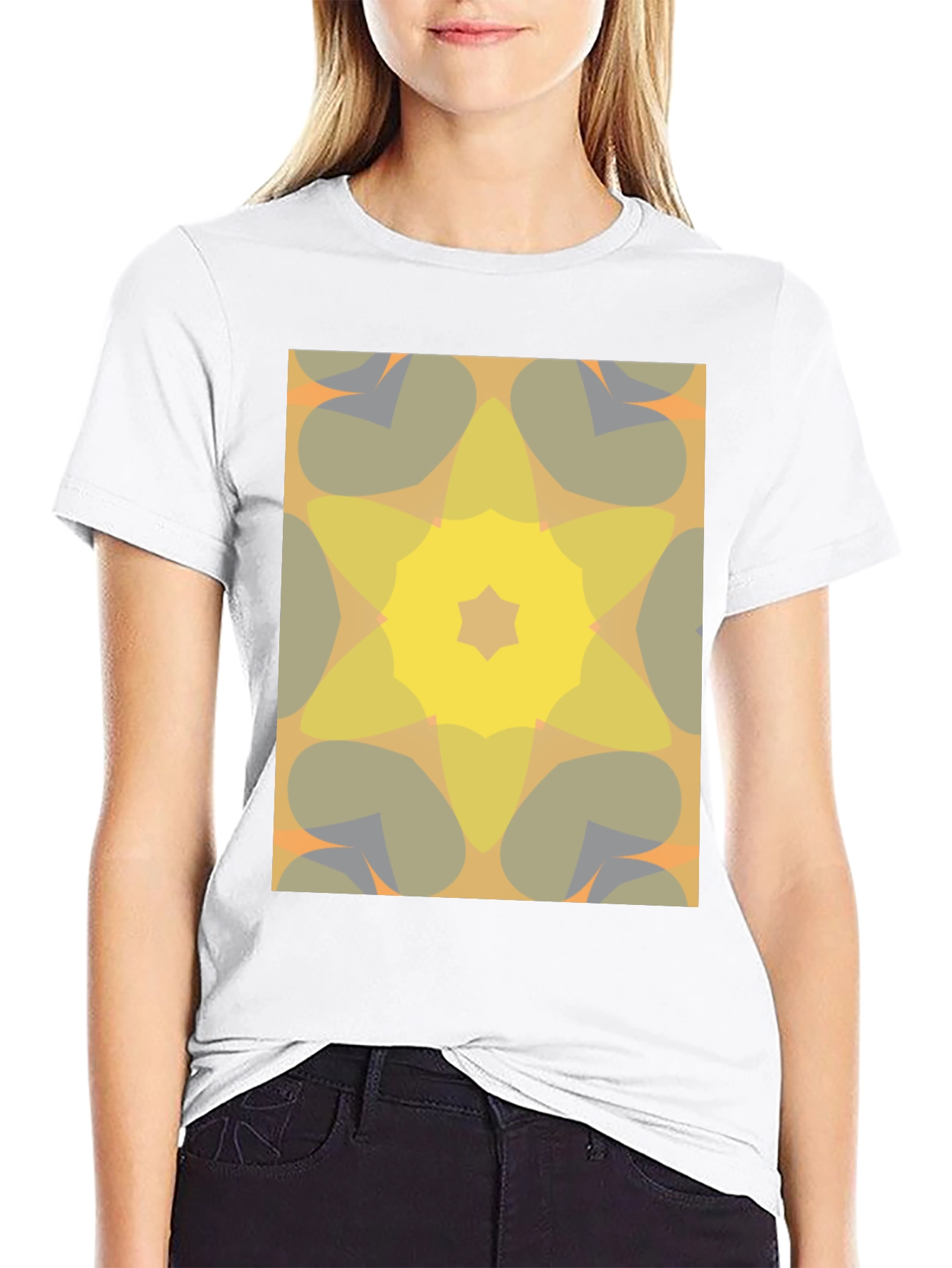 Abstract Geometric Print T-Shirt