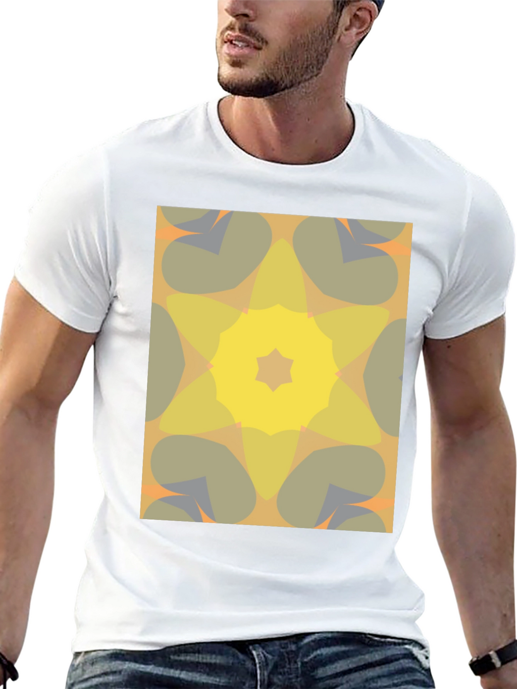 Abstract Geometric Print T-Shirt