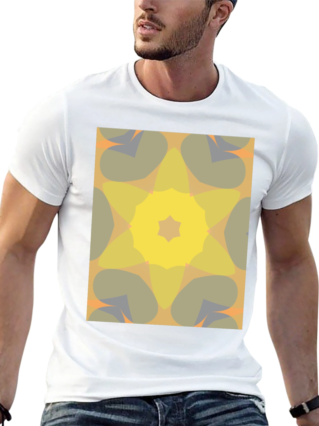 Abstract Geometric Print T-Shirt