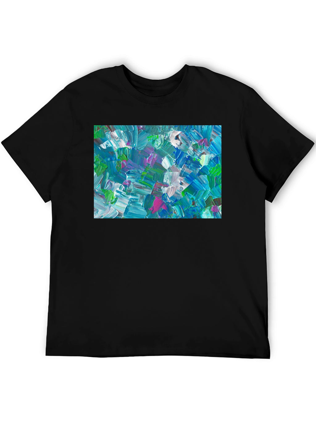 Abstract Art T-Shirt - Bold Brushstroke Design