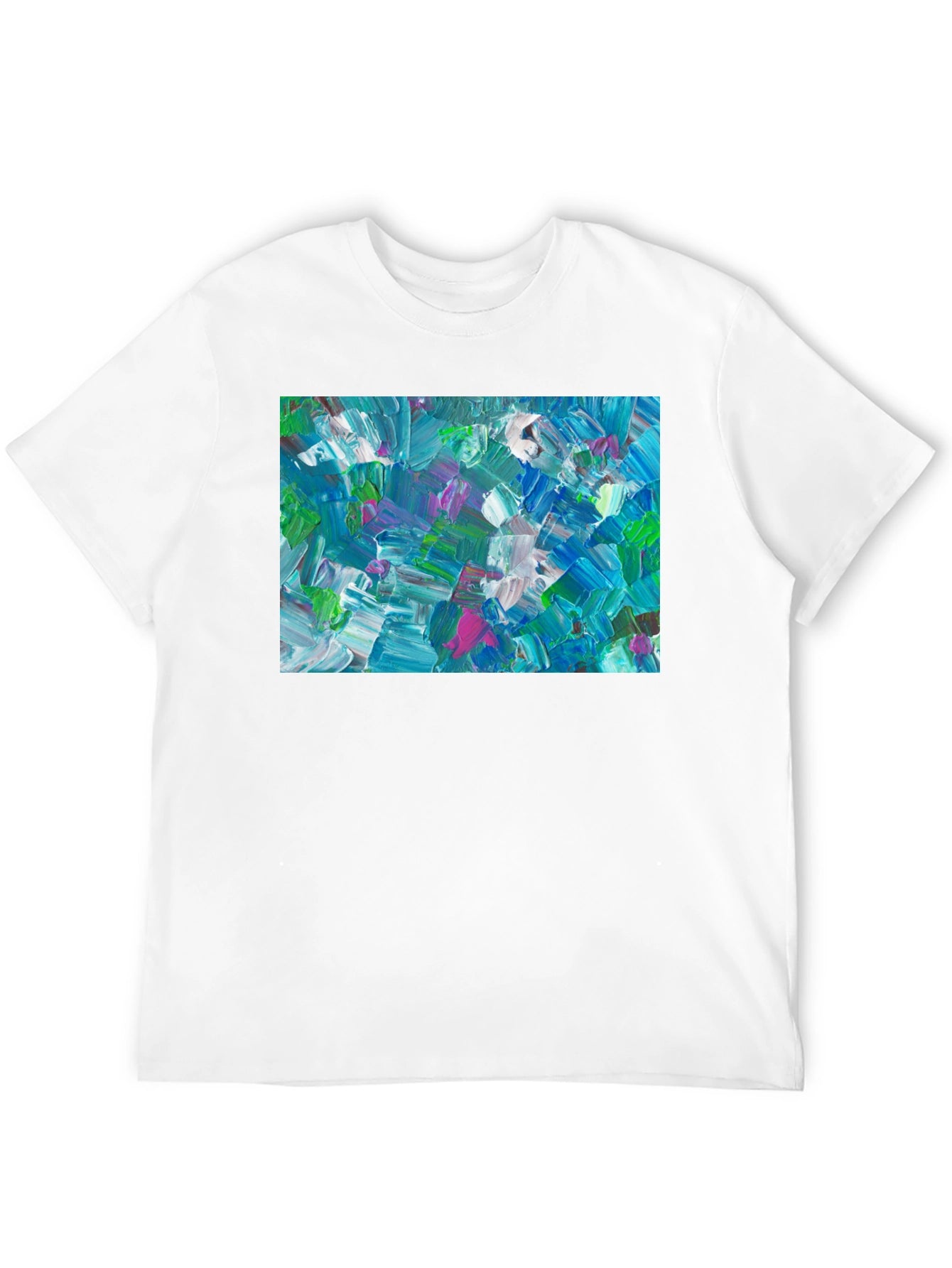 Abstract Art T-Shirt - Bold Brushstroke Design