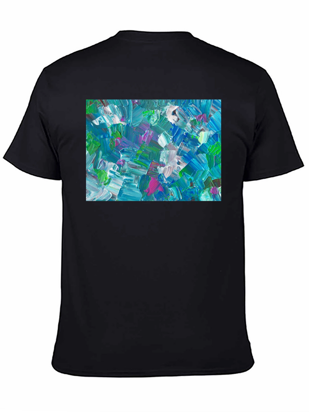 Abstract Art T-Shirt - Bold Brushstroke Design