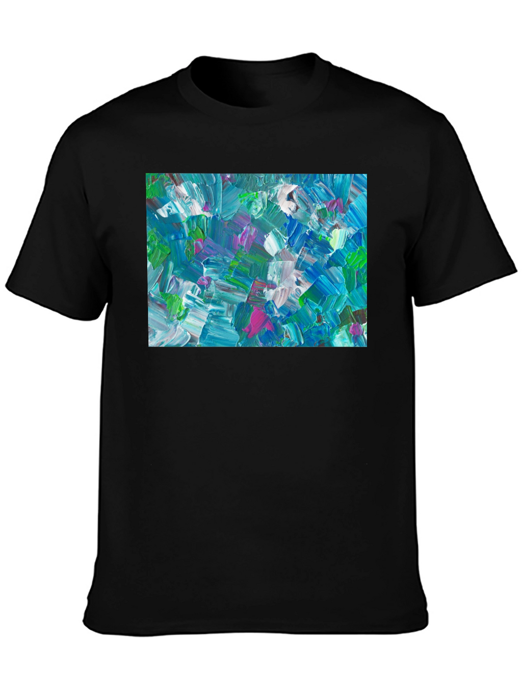 Abstract Art T-Shirt - Bold Brushstroke Design