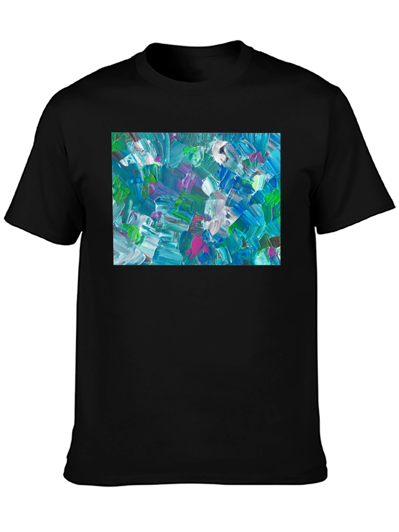 Abstract Art T-Shirt - Bold Brushstroke Design