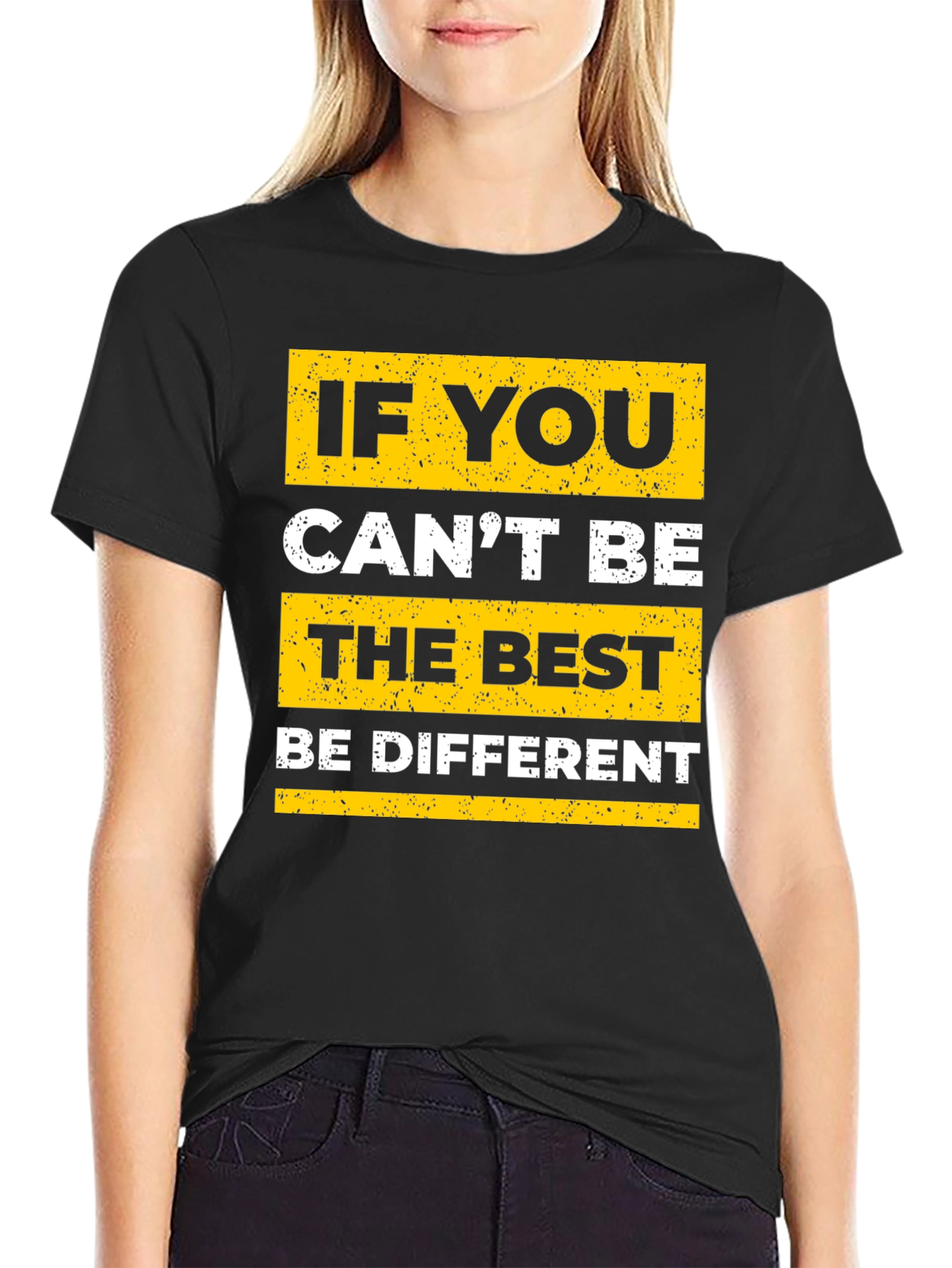 Be Different Graphic Tee - Black T-Shirt