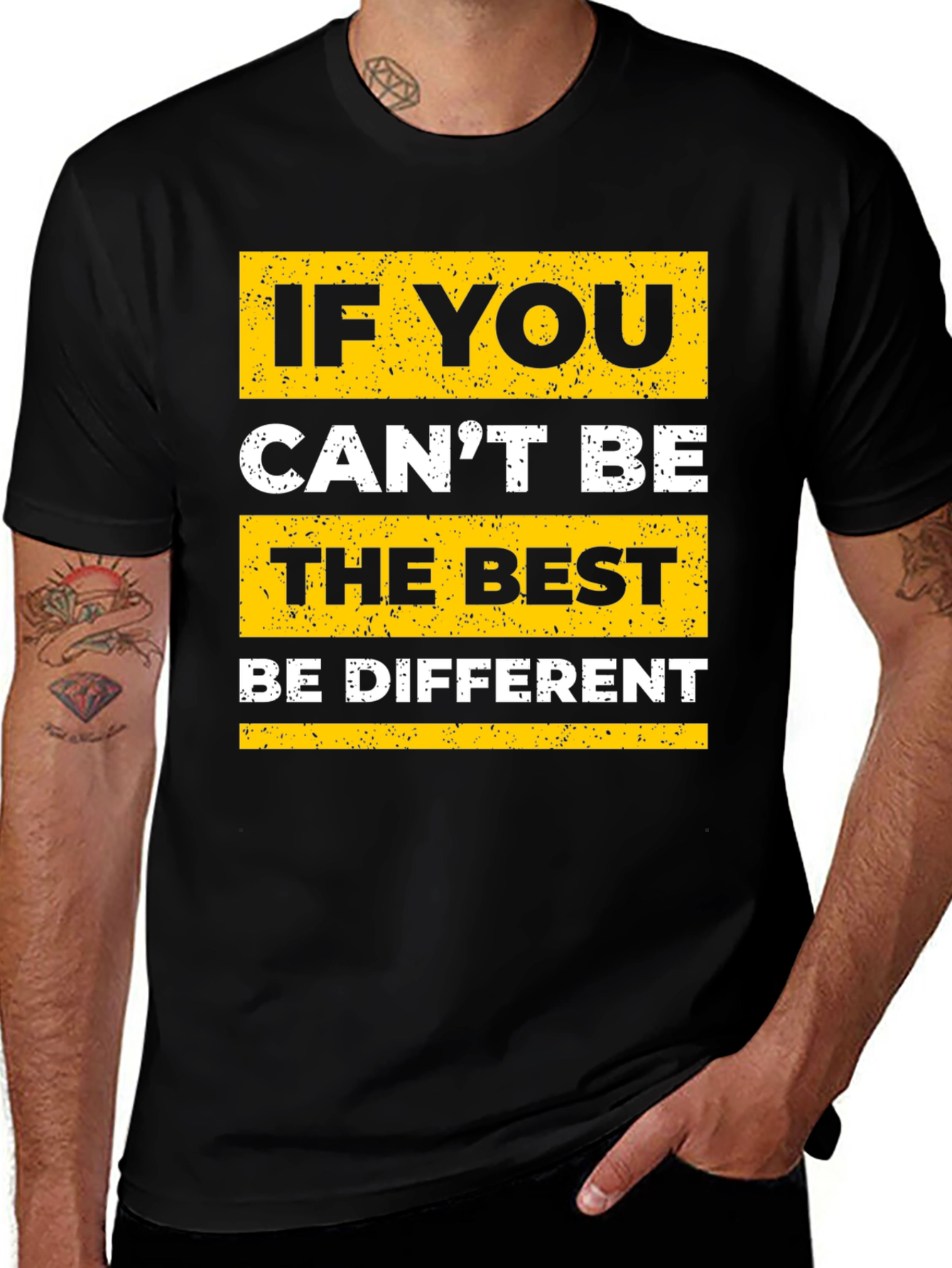 Be Different Graphic Tee - Black T-Shirt