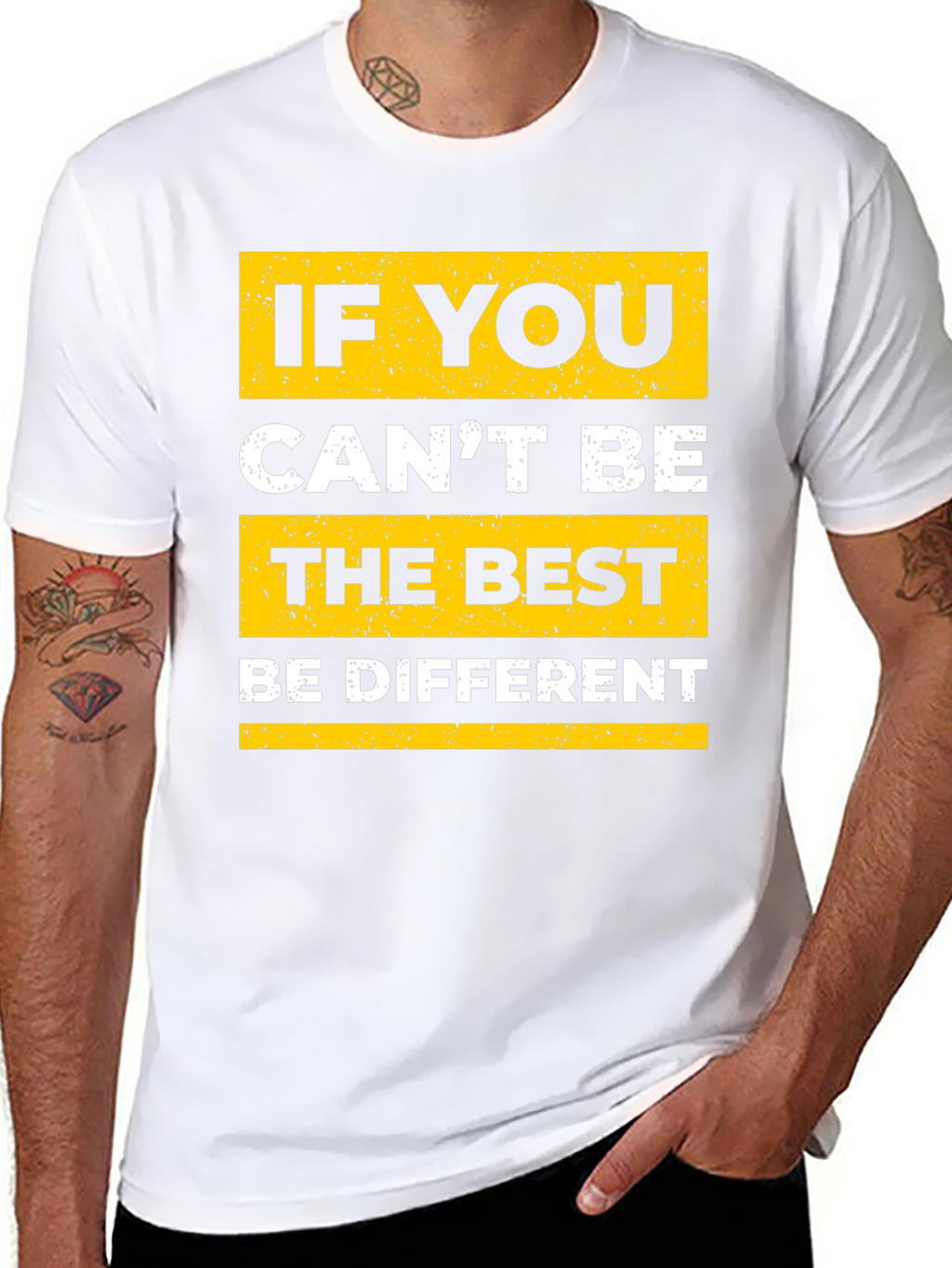 Be Different Graphic Tee - Black T-Shirt