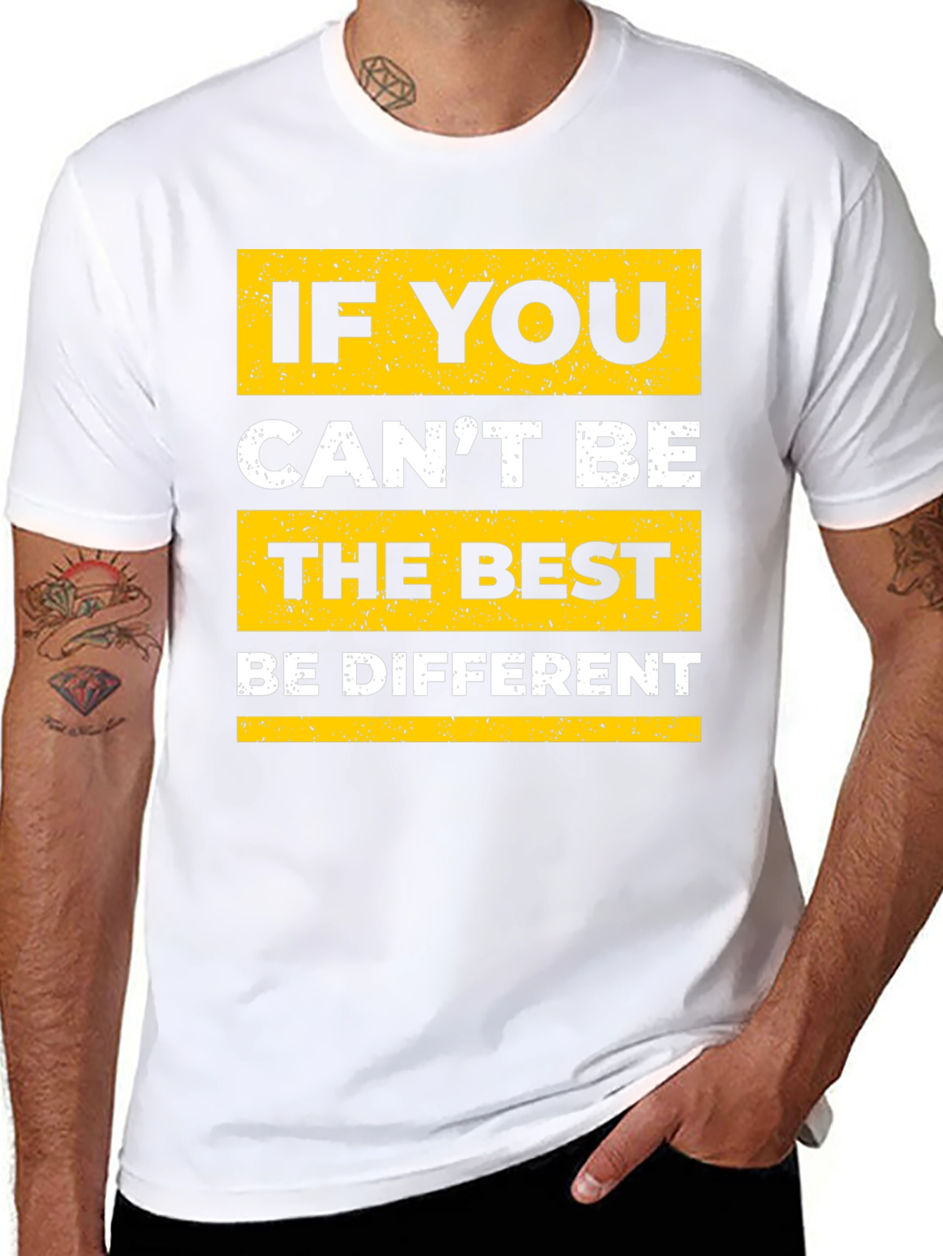 Be Different Graphic Tee - Black T-Shirt