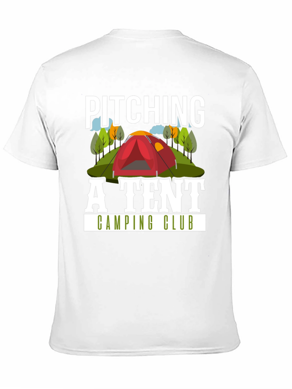 Pitching a Tent Camping Club Graphic T-Shirt