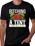 Pitching a Tent Camping Club Graphic T-Shirt
