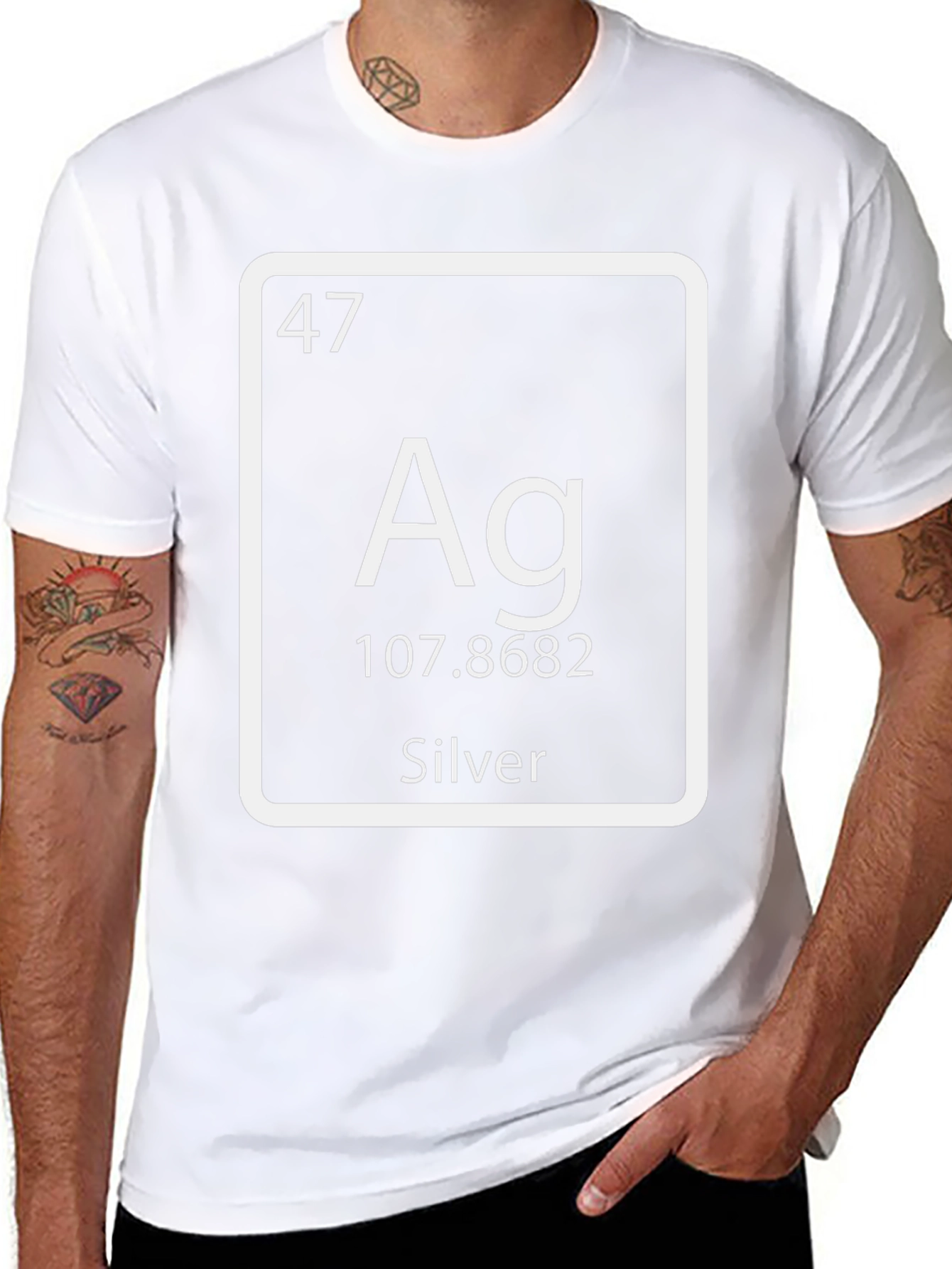 Silver Element T-Shirt - Chemistry Periodic Table Tee