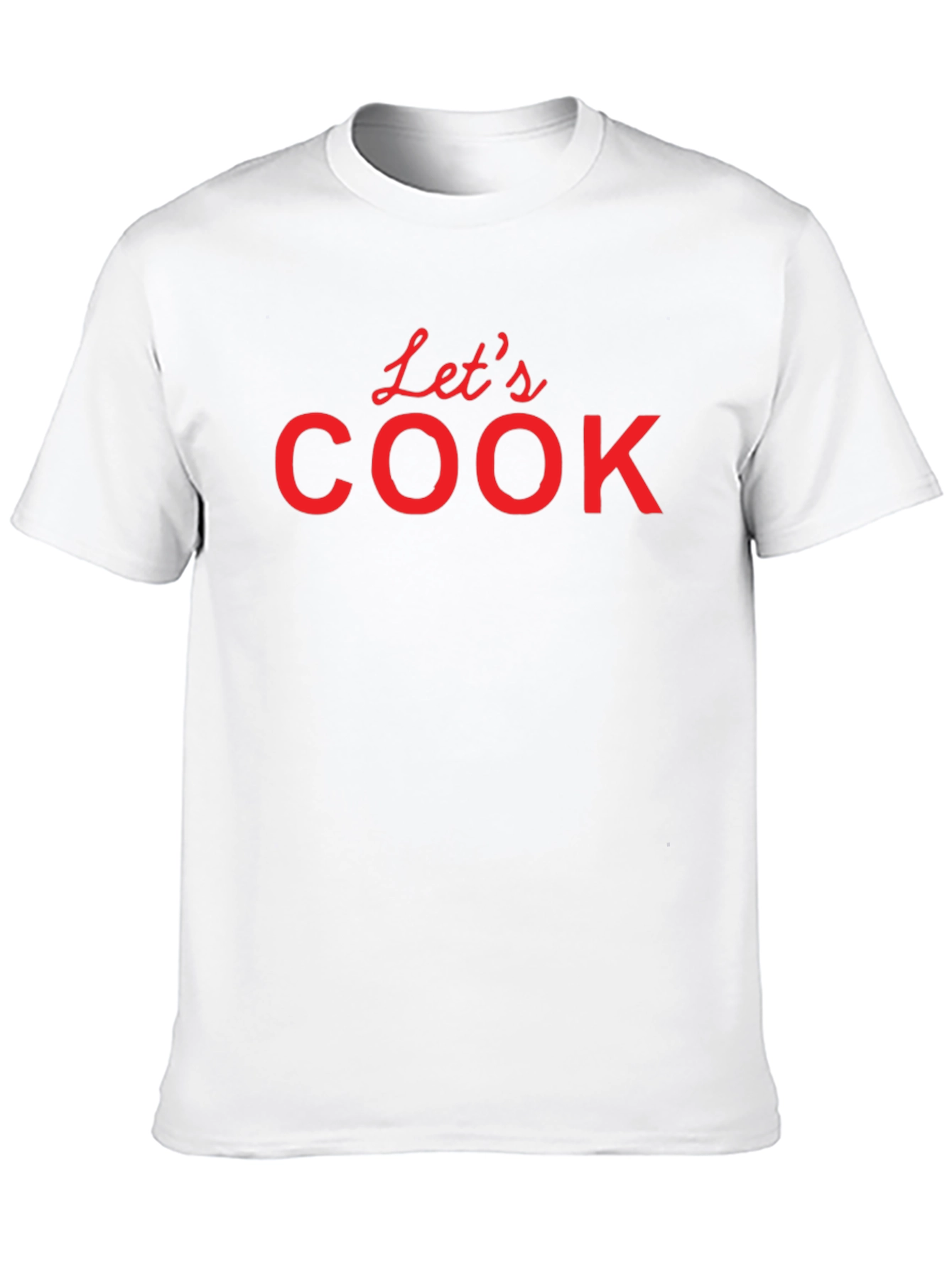 Lets Cook Graphic Tee - Black Cotton T-Shirt