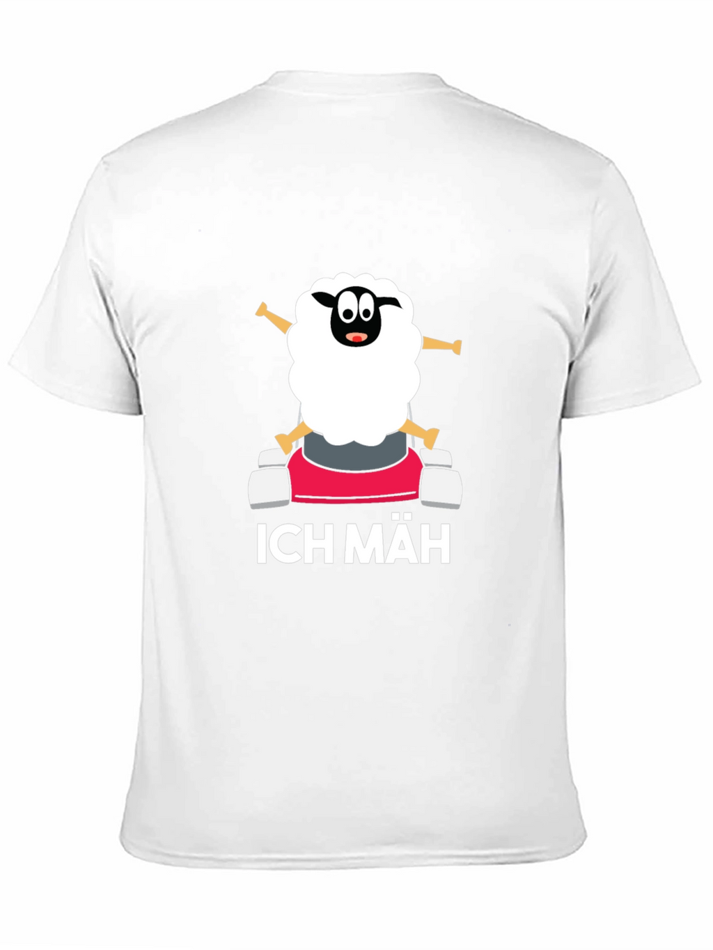 Ich Mäh Sheep T-Shirt - Funny Lawn Mowing Tee