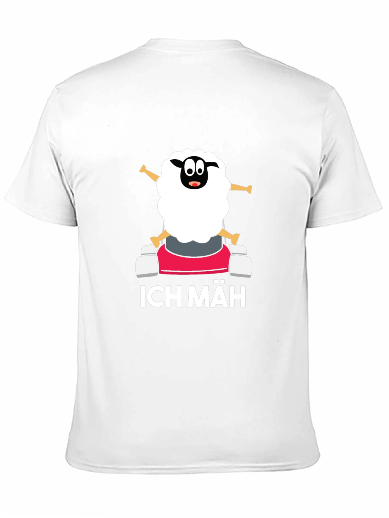 Ich Mäh Sheep T-Shirt - Funny Lawn Mowing Tee