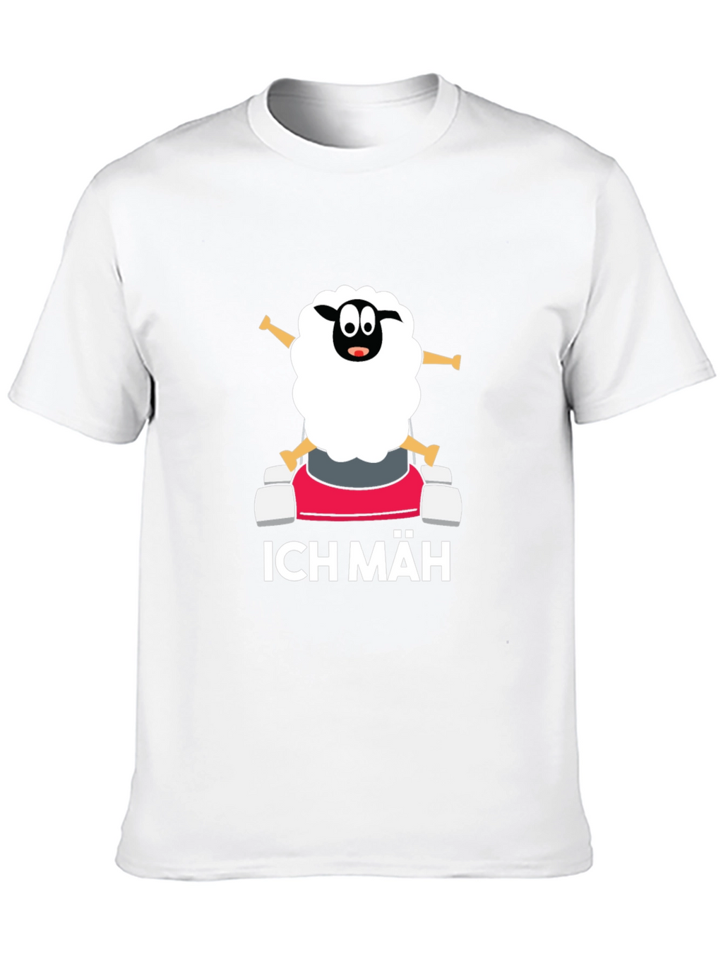 Ich Mäh Sheep T-Shirt - Funny Lawn Mowing Tee