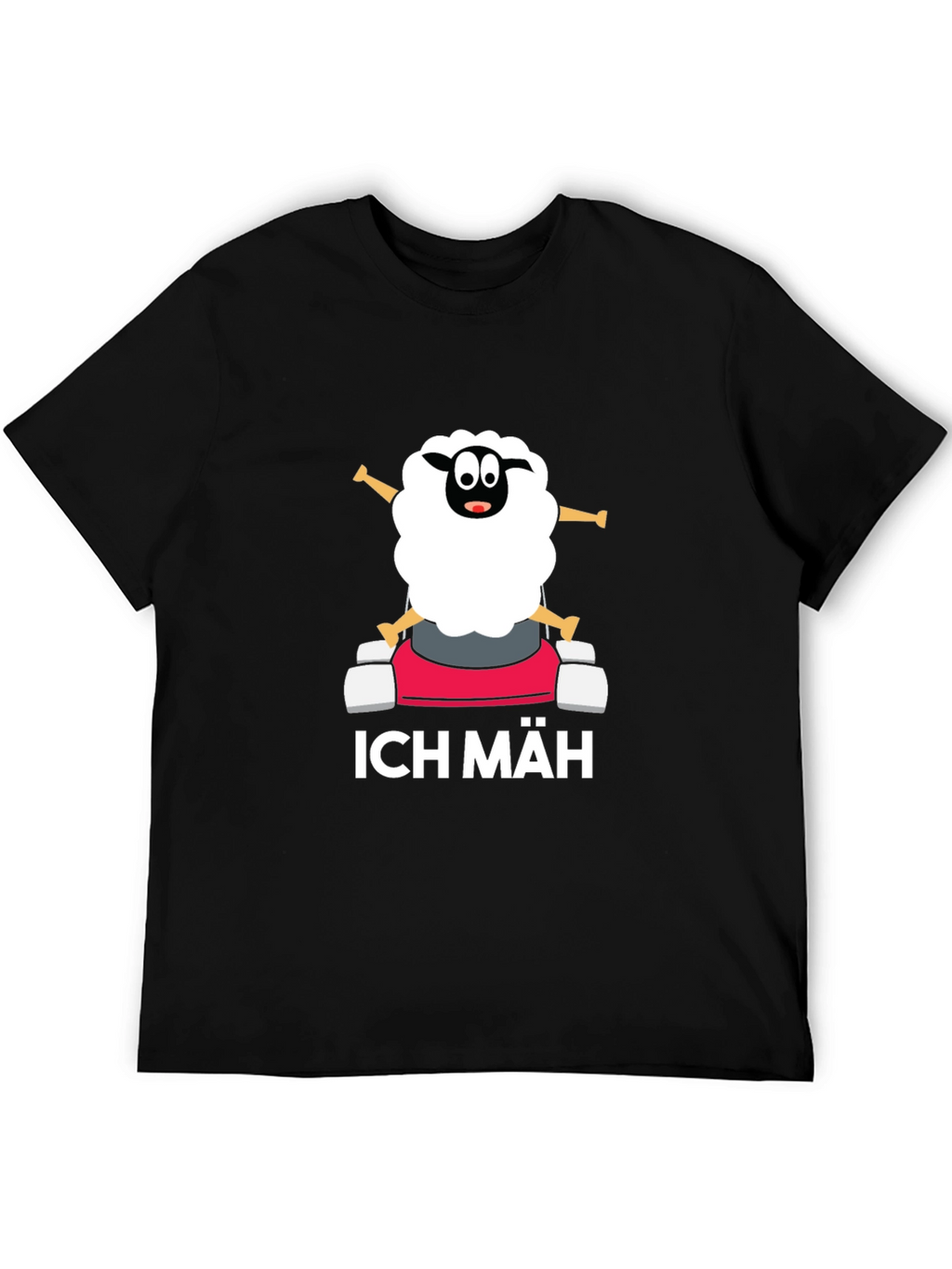 Ich Mäh Sheep T-Shirt - Funny Lawn Mowing Tee