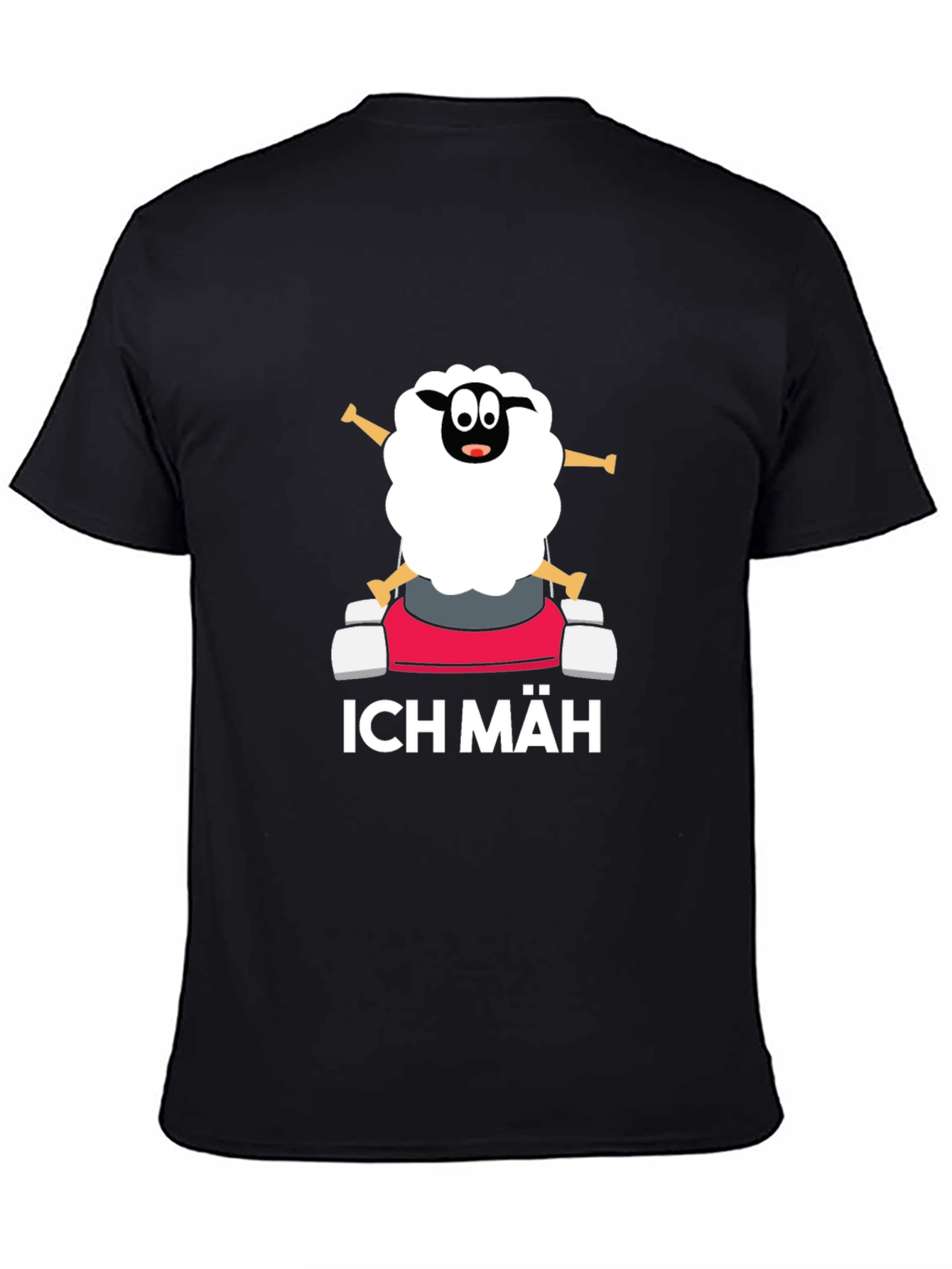 Ich Mäh Sheep T-Shirt - Funny Lawn Mowing Tee
