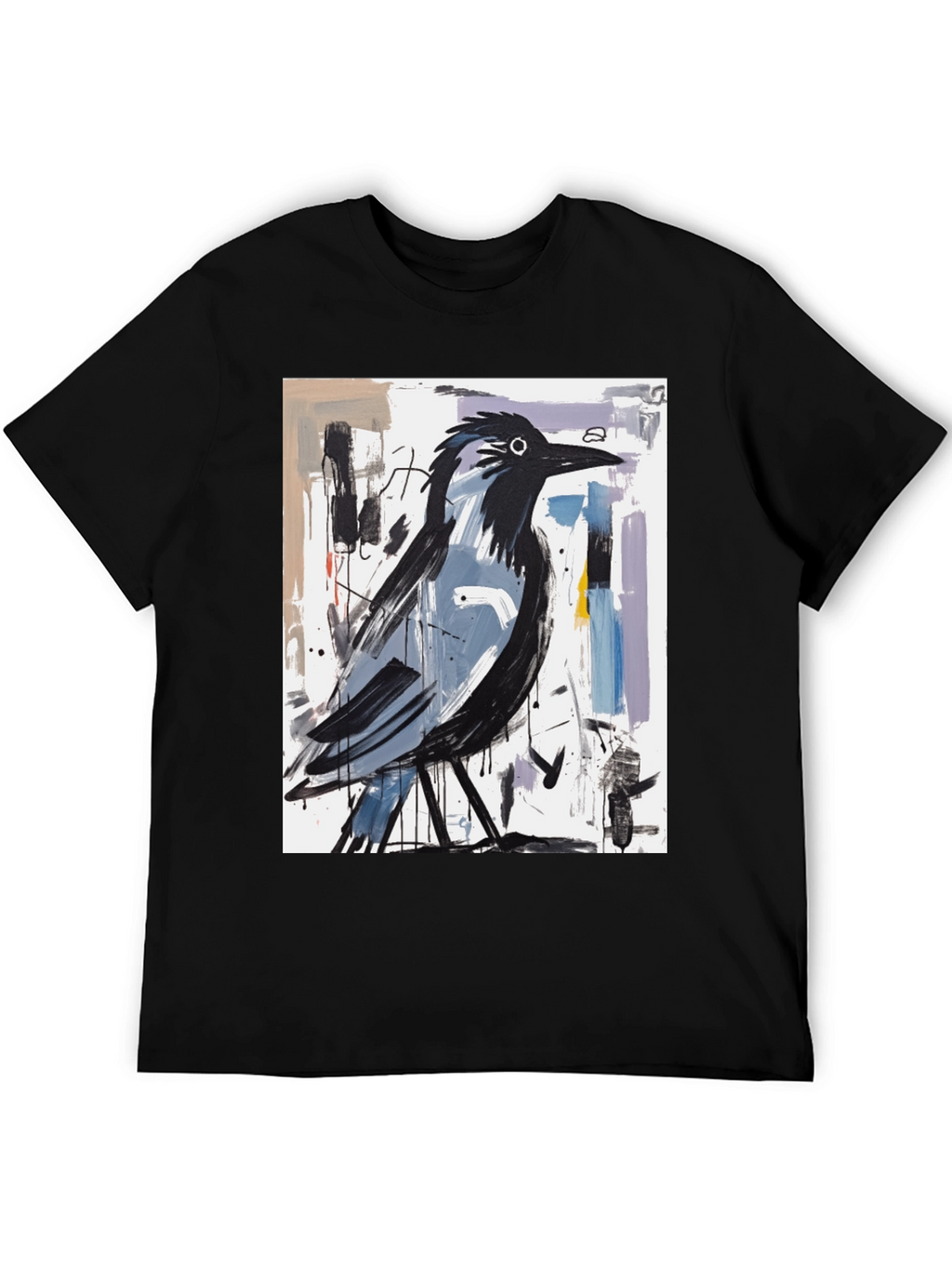 Abstract Crow Art Graphic T-Shirt