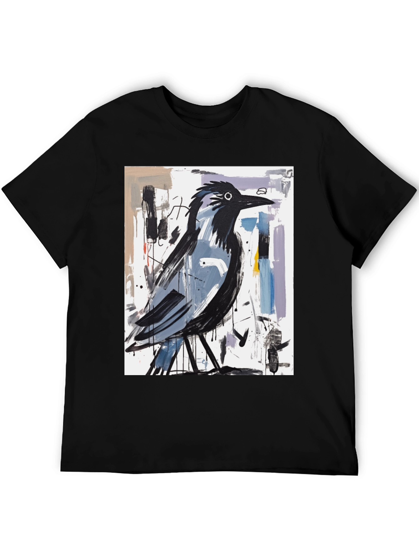 Abstract Crow Art Graphic T-Shirt