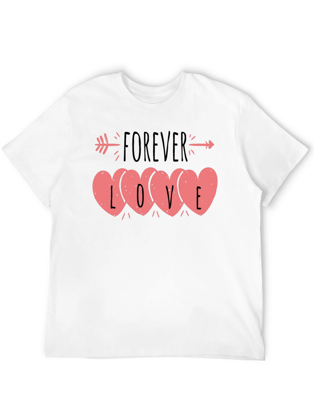 Forever Love Heart Valentines Day T-Shirt