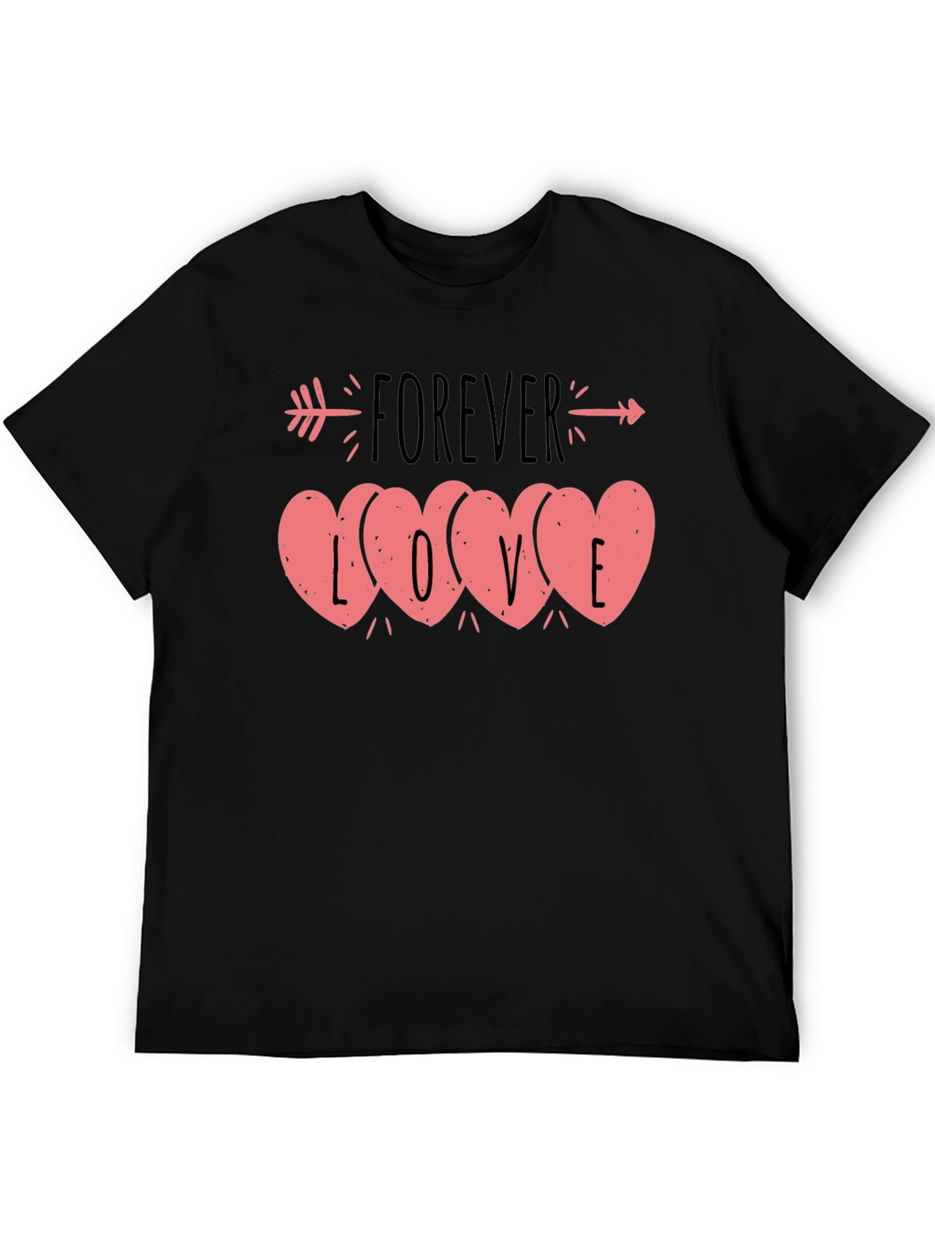 Forever Love Heart Valentines Day T-Shirt