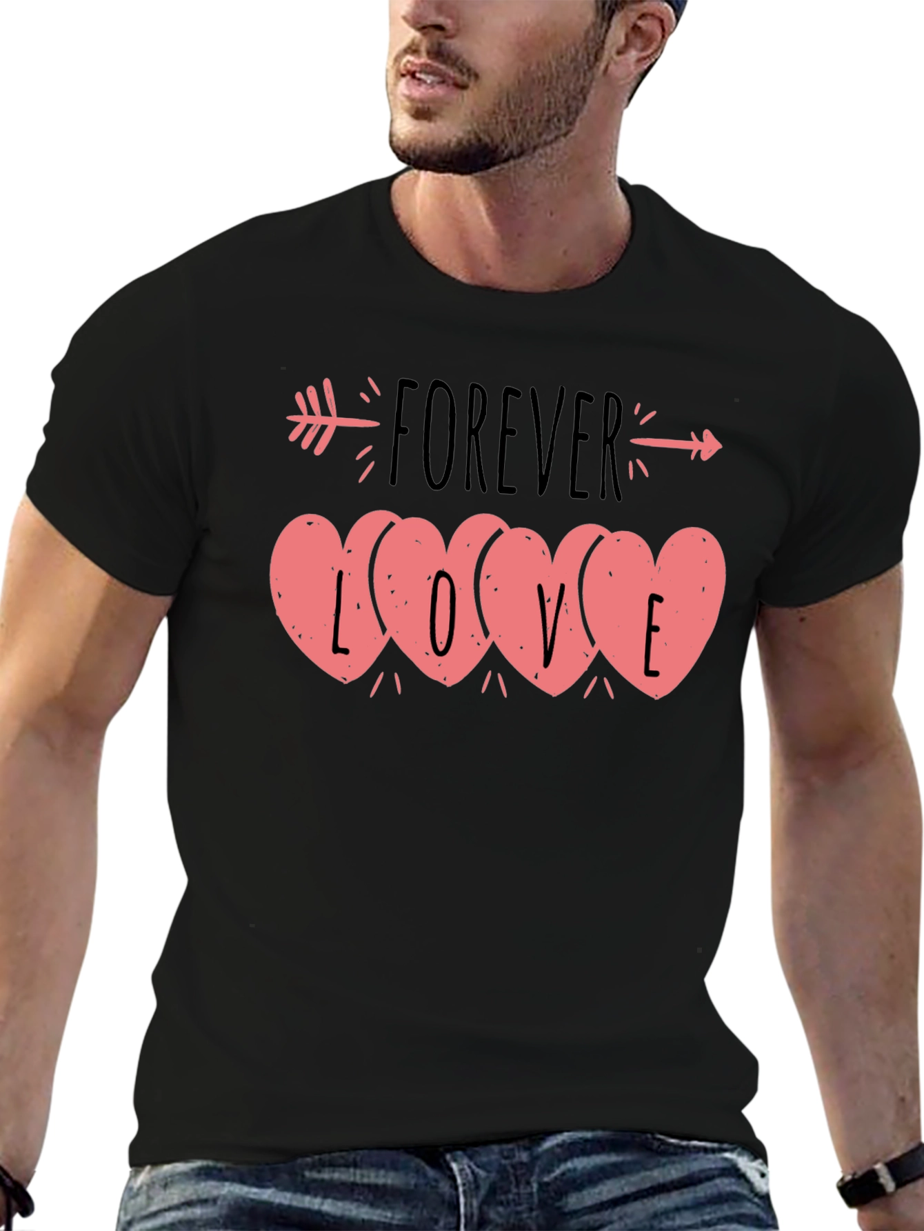 Forever Love Heart Valentines Day T-Shirt