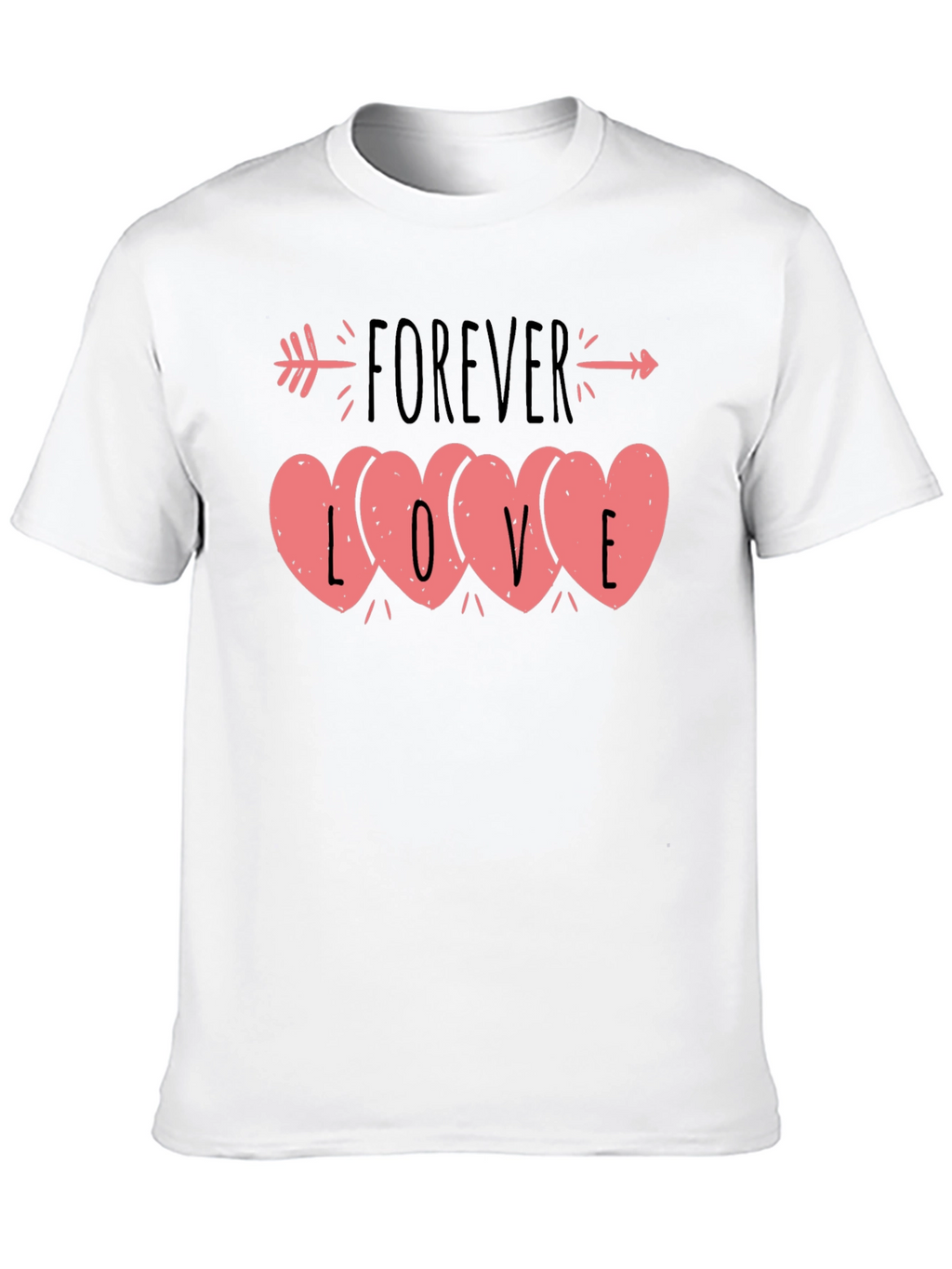 Forever Love Heart Valentines Day T-Shirt