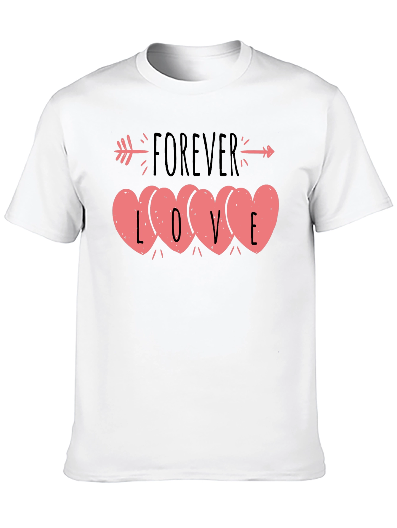 Forever Love Heart Valentines Day T-Shirt
