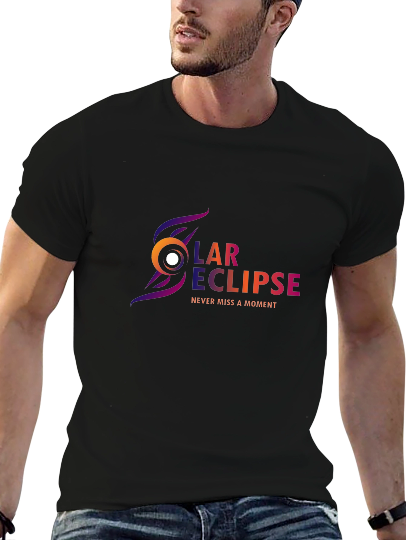 Solar Eclipse Black T-Shirt - Never Miss a Moment!