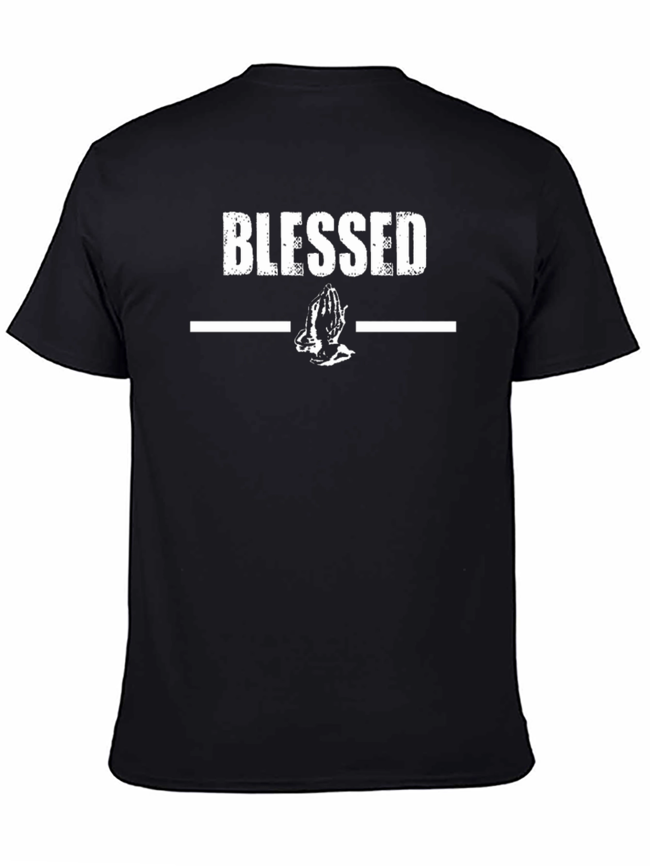 Blessed Graphic Print Black T-Shirt