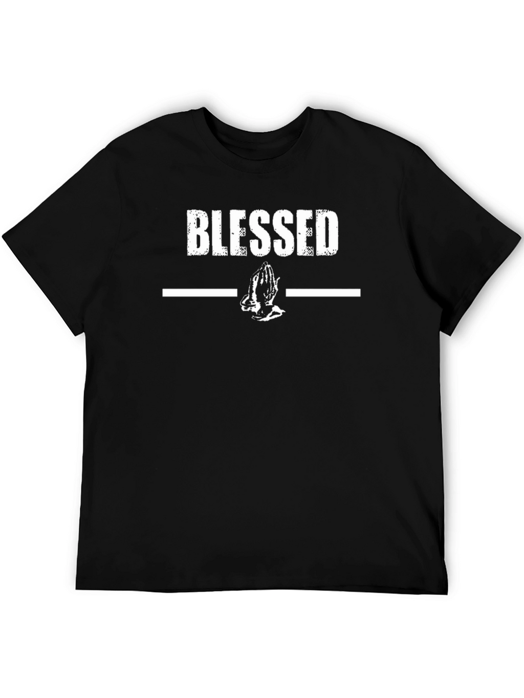 Blessed Graphic Print Black T-Shirt