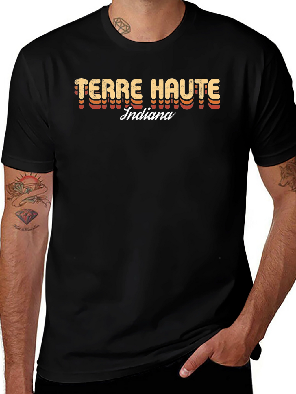 Terre Haute Indiana Retro Graphic T-Shirt