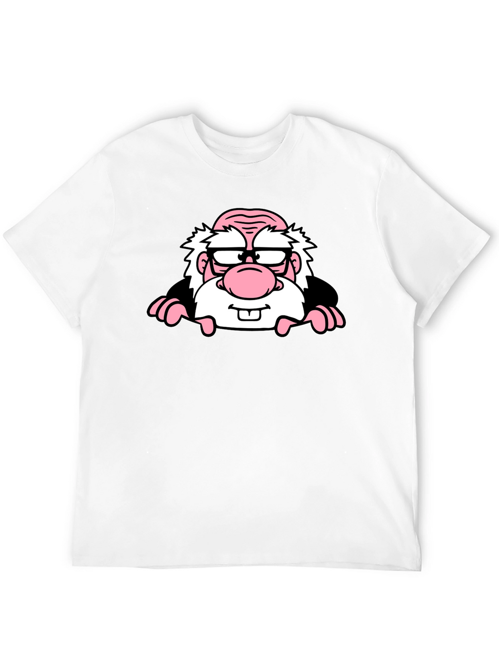 Cartoon Character Graphic Print Black T-Shirt