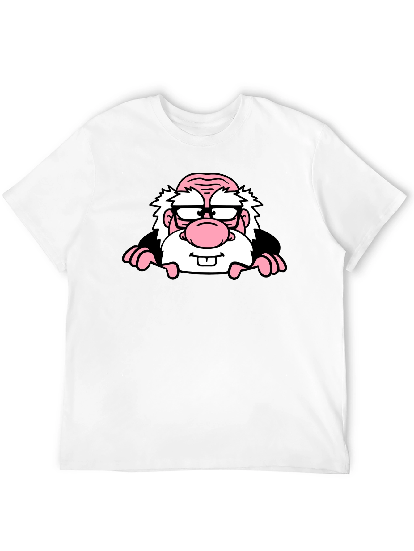 Cartoon Character Graphic Print Black T-Shirt
