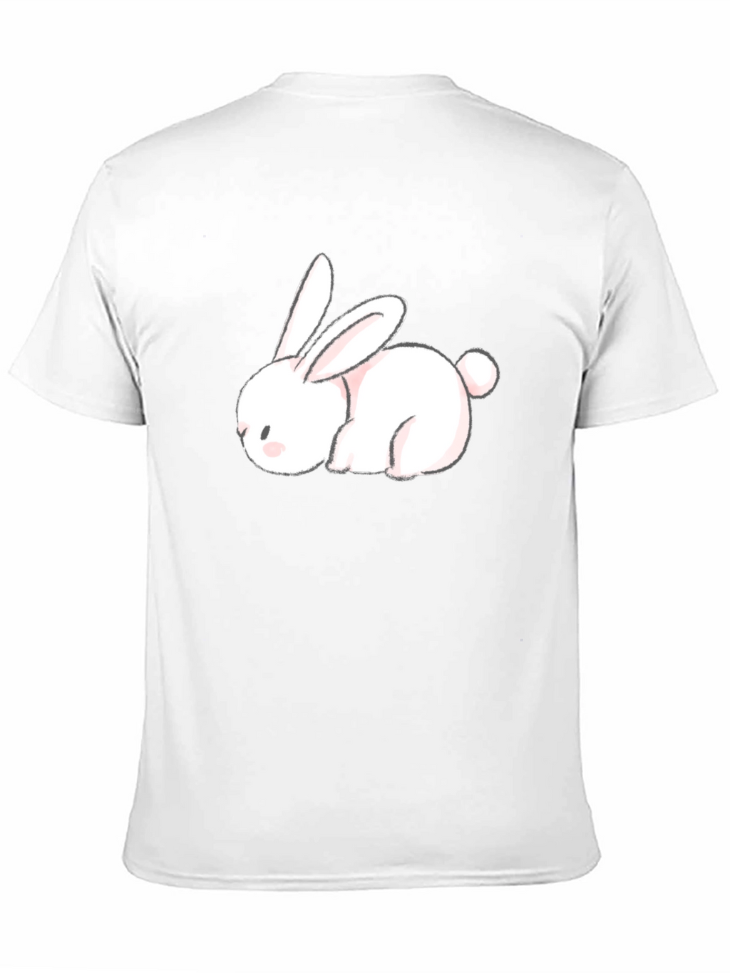 Cute Bunny Black T-Shirt