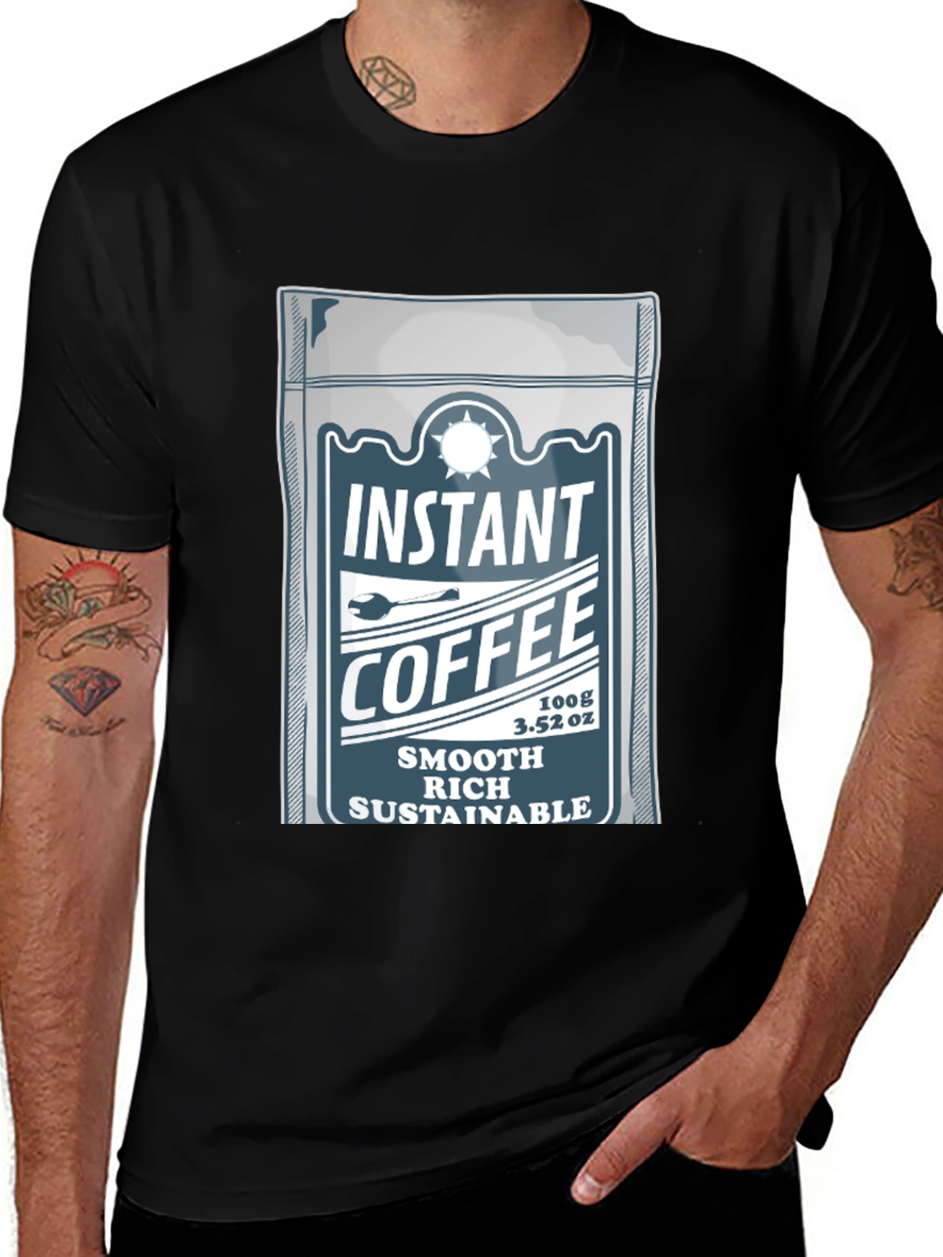 Instant Coffee T-Shirt - Smooth Rich Sustainable