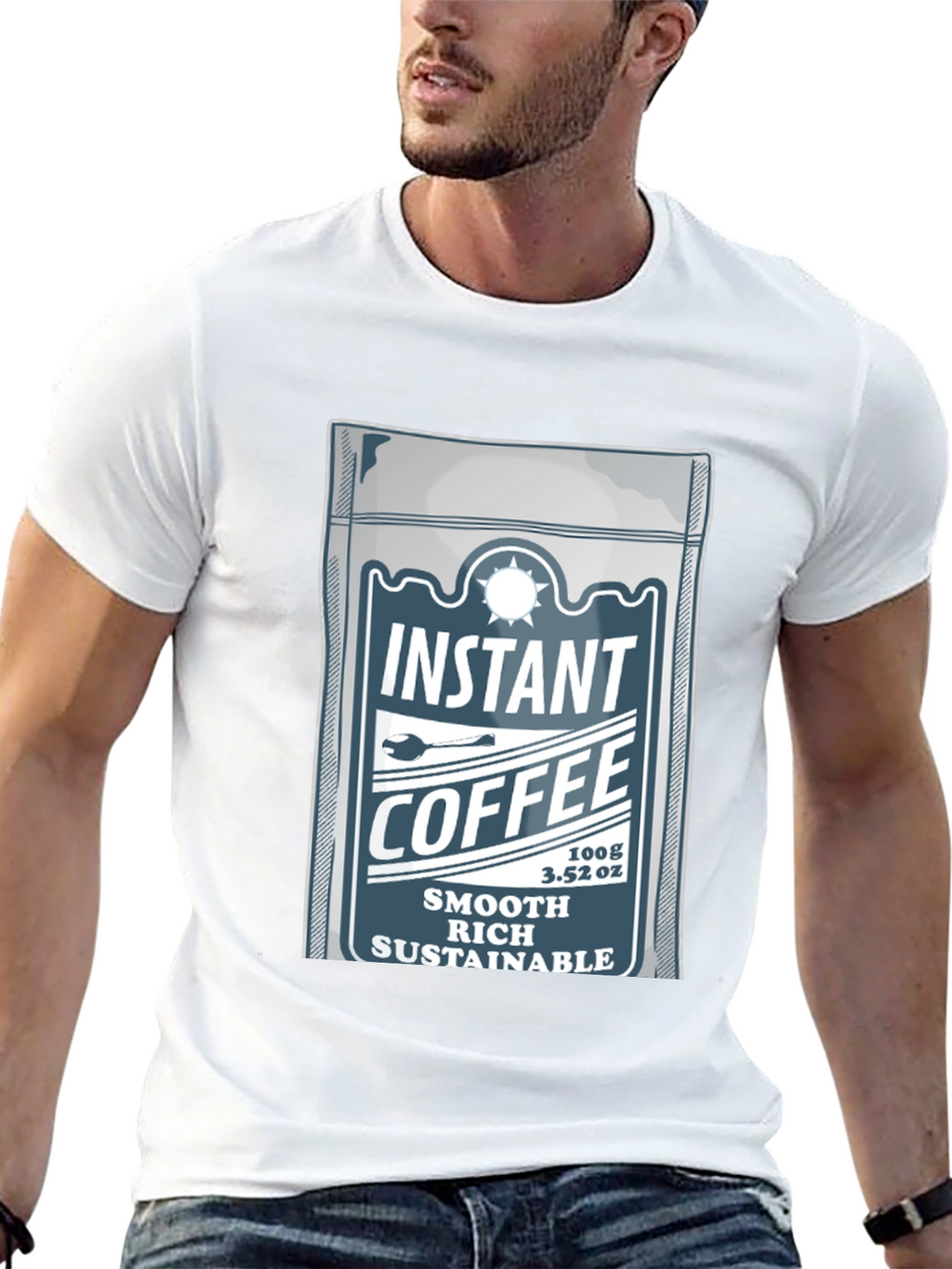 Instant Coffee T-Shirt - Smooth Rich Sustainable