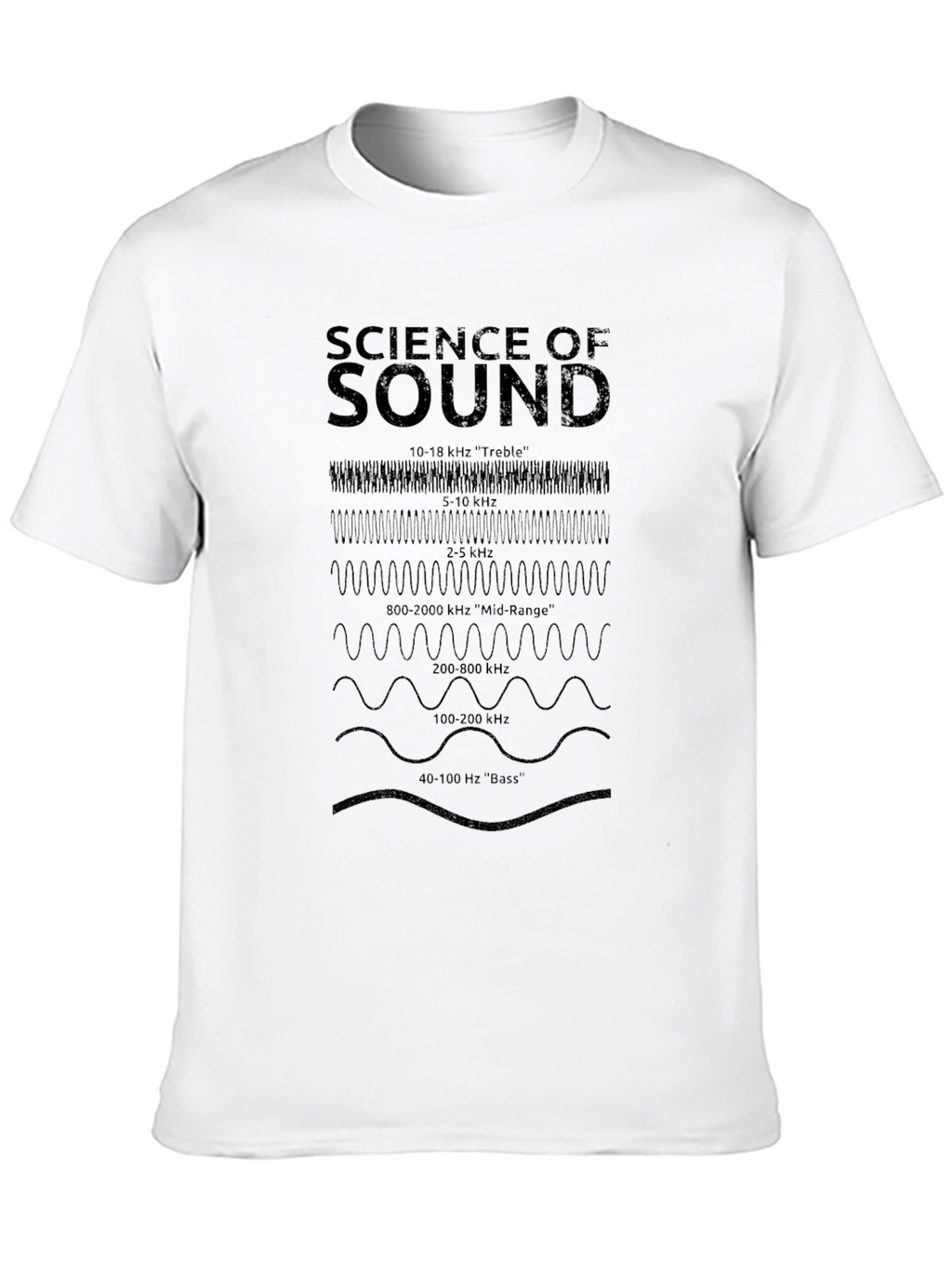 Science of Sound Frequency T-Shirt - Black