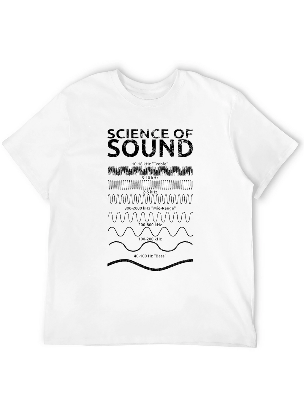 Science of Sound Frequency T-Shirt - Black