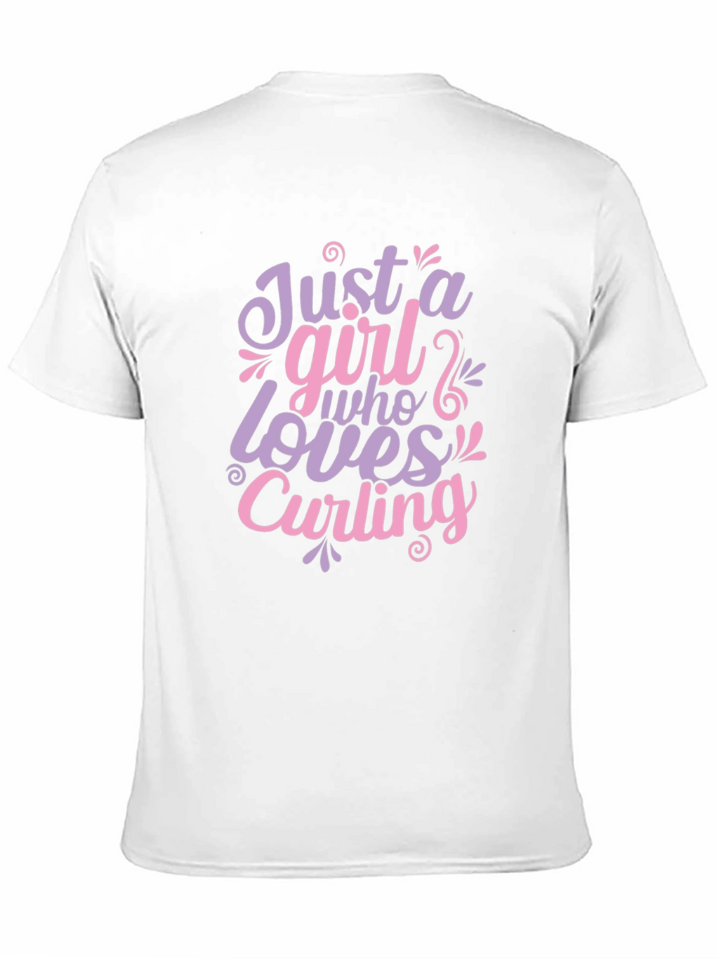 Just A Girl Who Loves Curling T-Shirt