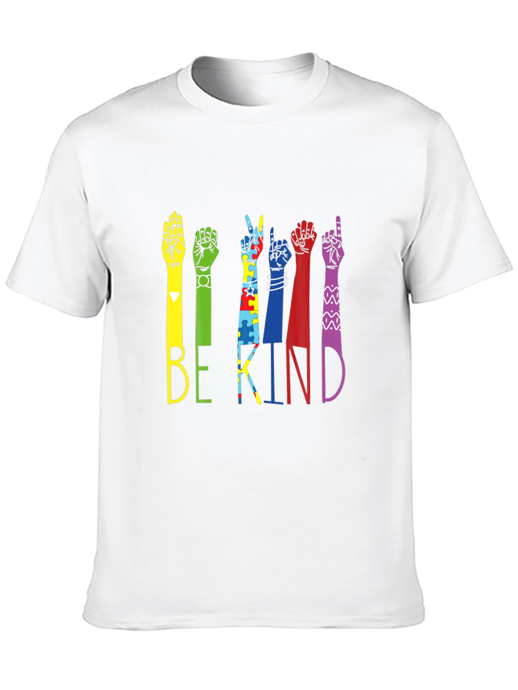 Be Kind Hands Black T-Shirt