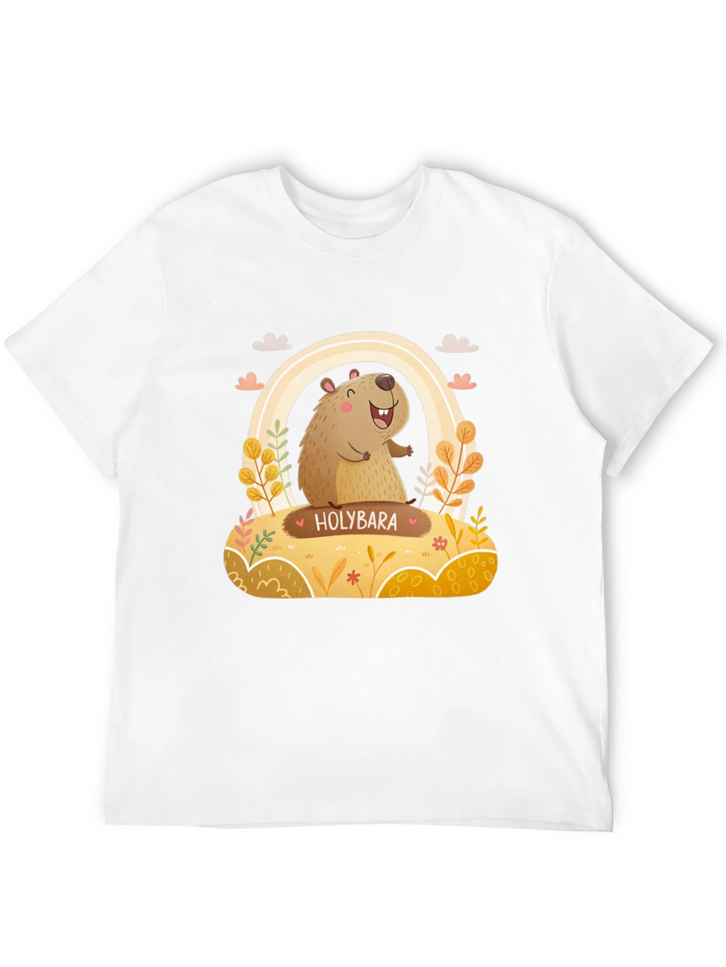 Holybara Graphic Tee - Cute Cartoon Design