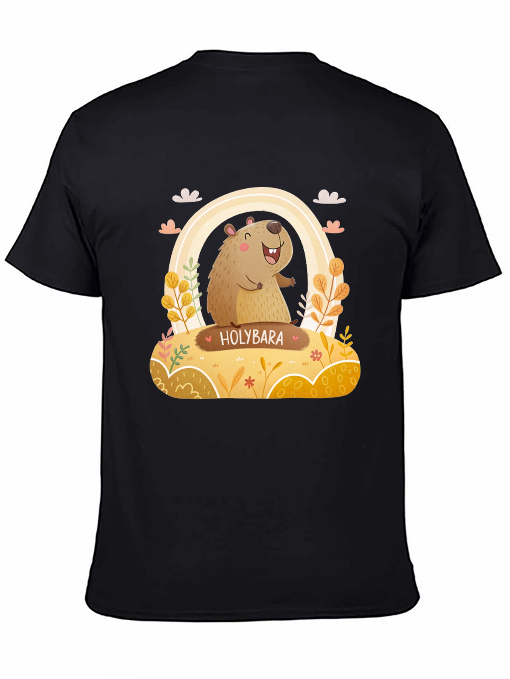 Holybara Graphic Tee - Cute Cartoon Design
