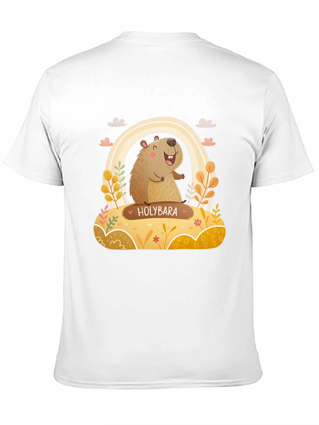 Holybara Graphic Tee - Cute Cartoon Design