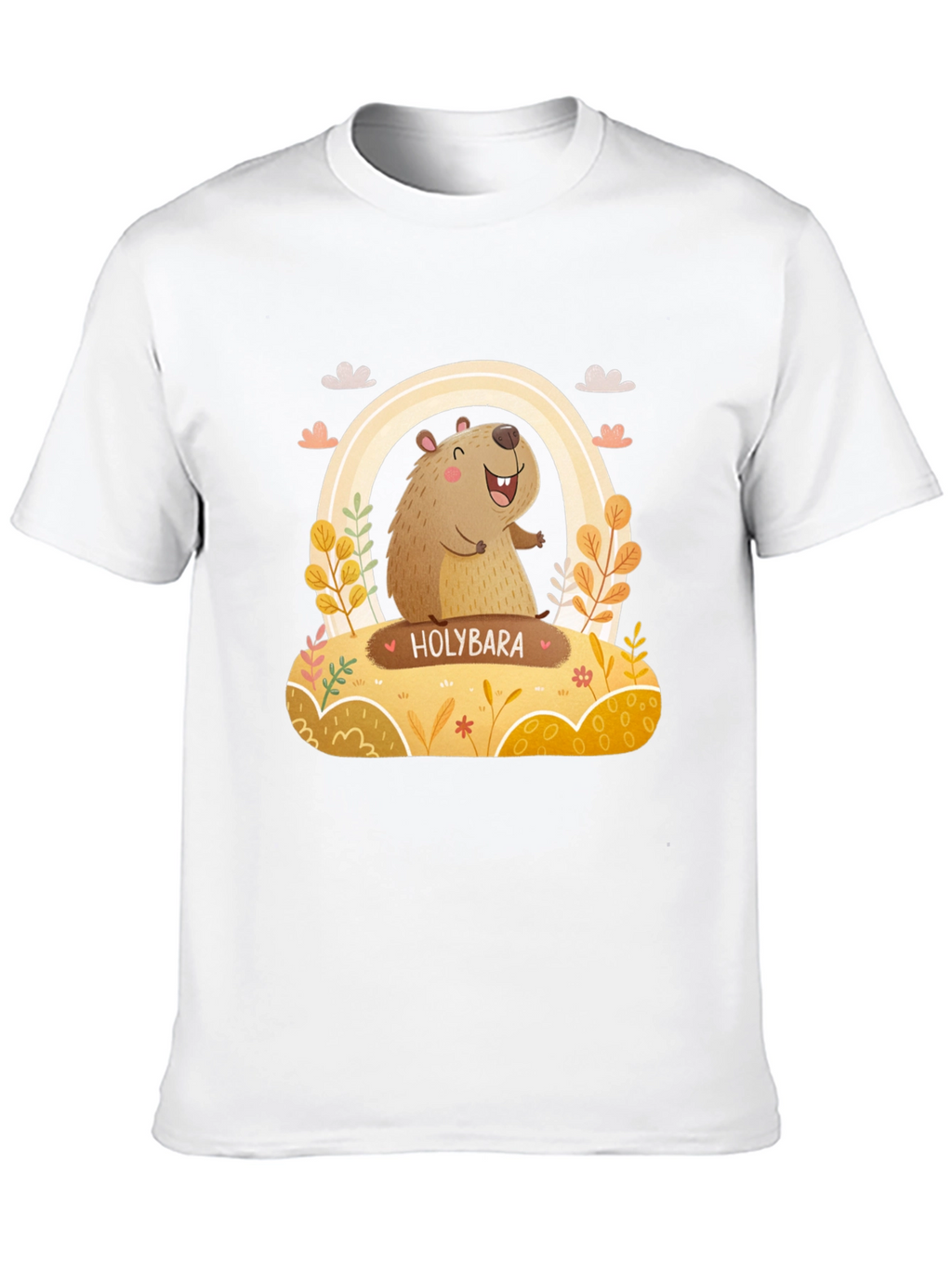 Holybara Graphic Tee - Cute Cartoon Design
