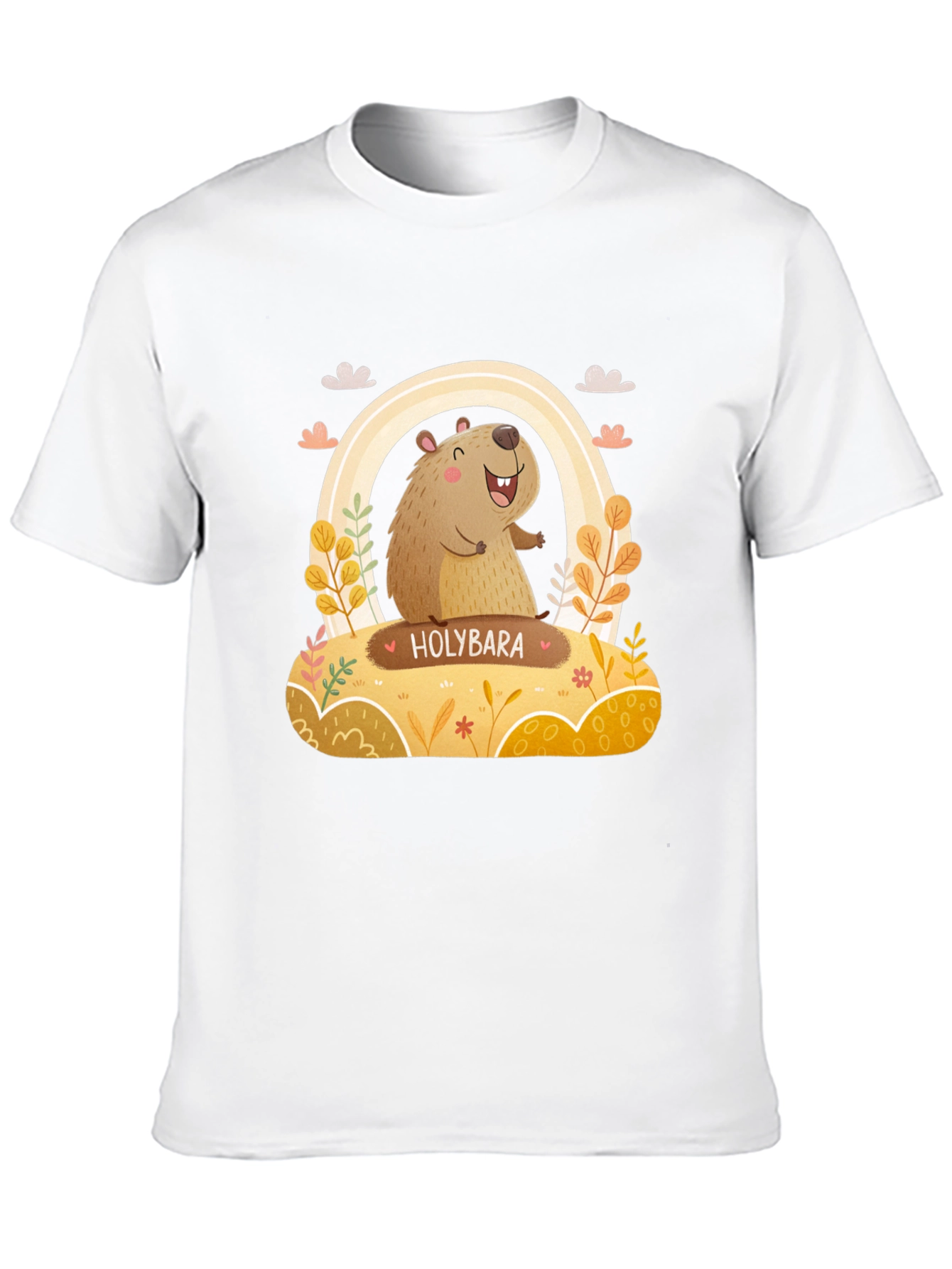 Holybara Graphic Tee - Cute Cartoon Design