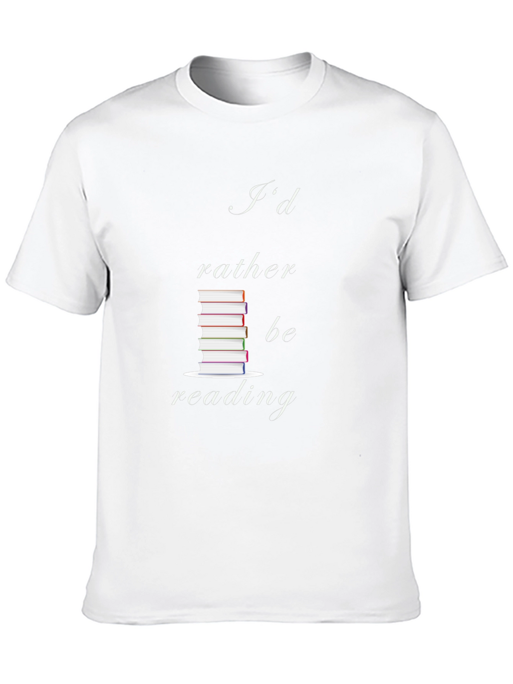 Id Rather Be Reading Black Graphic T-Shirt