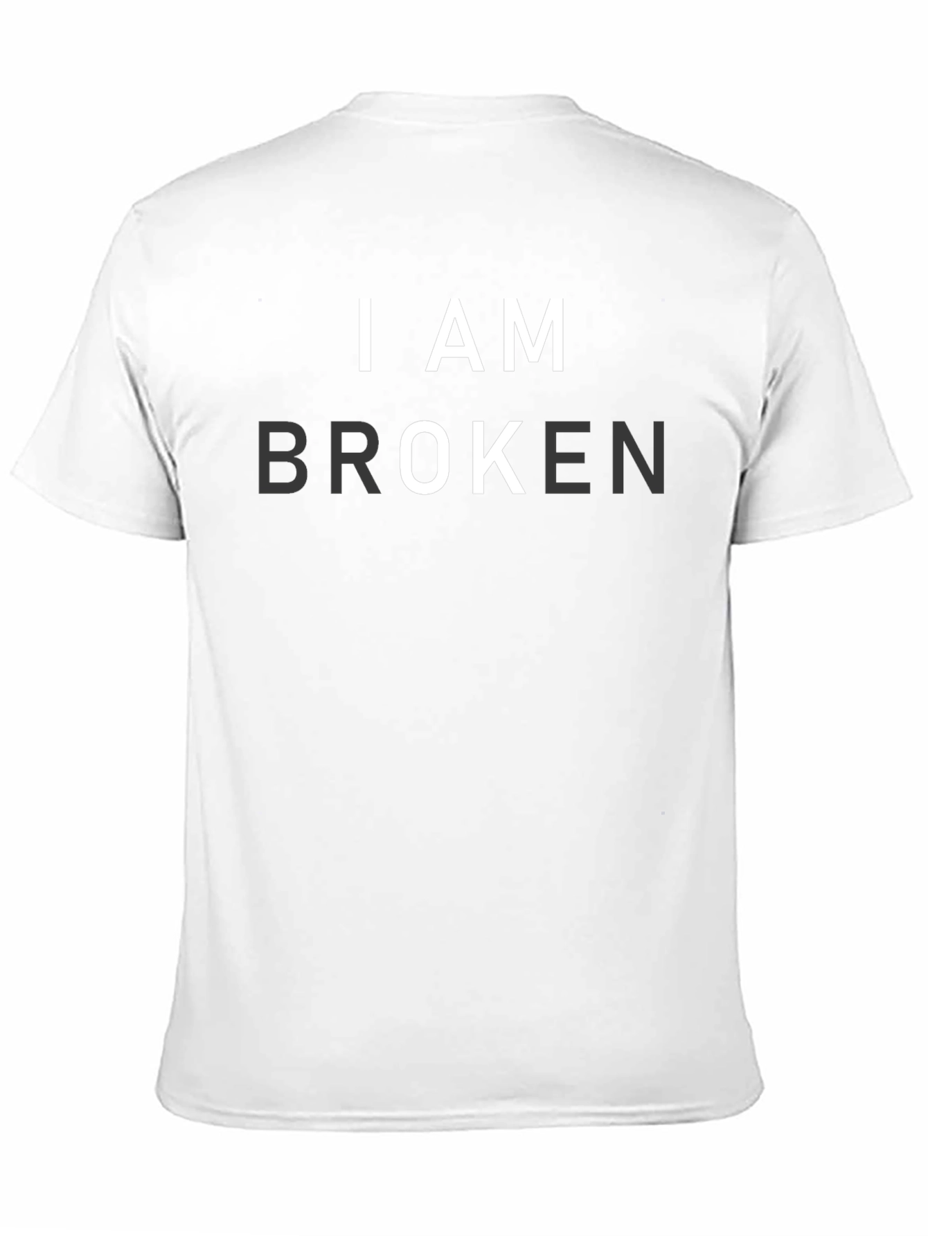 I AM BROKEN Graphic T-Shirt - Mens Black Tee