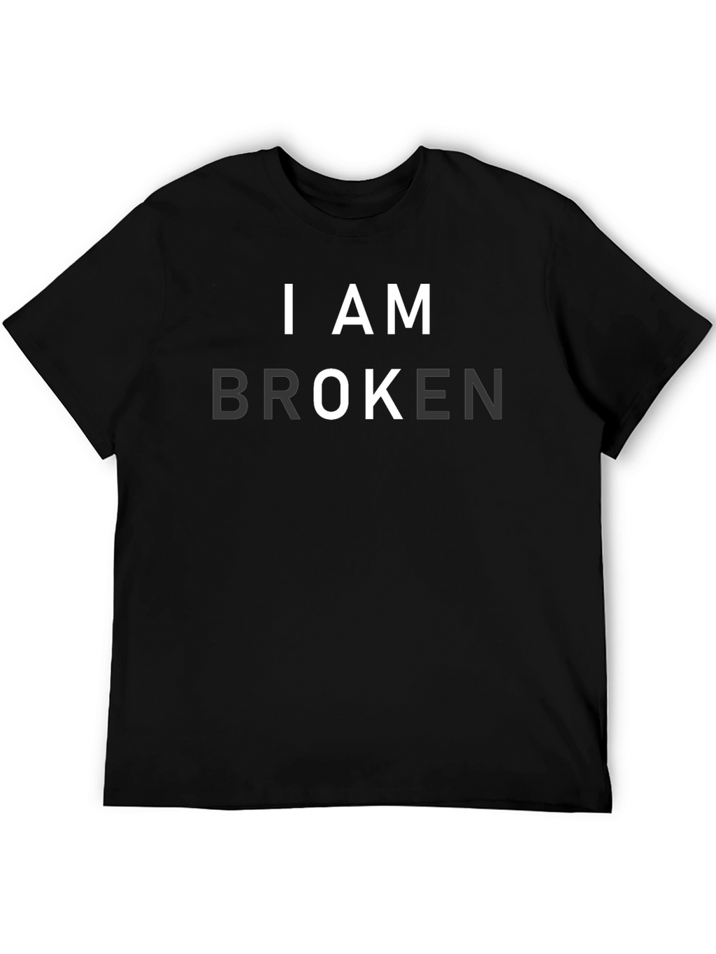 I AM BROKEN Graphic T-Shirt - Mens Black Tee